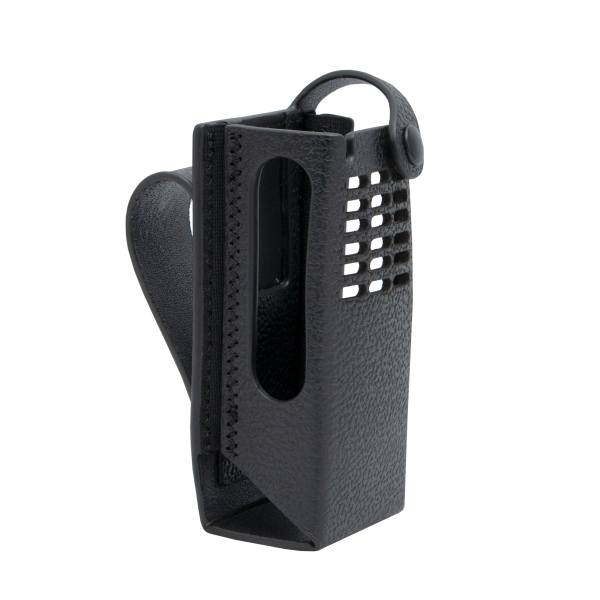 PMLN8304 - Estuche de cuero rígido con presilla para cinturón fija de 3 pulgadas (no display)